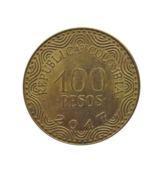 Колумбия 100 песо 2017 г.