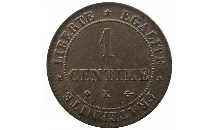 Франция 1 сантим 1875 г. K