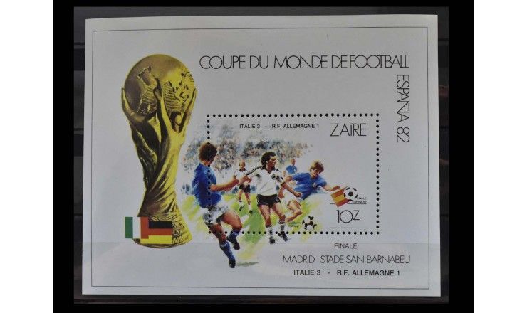 Заир 1982 г. "Чемпионат мира по футболу, Испания" 