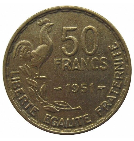 Франция 50 франков 1951 г.