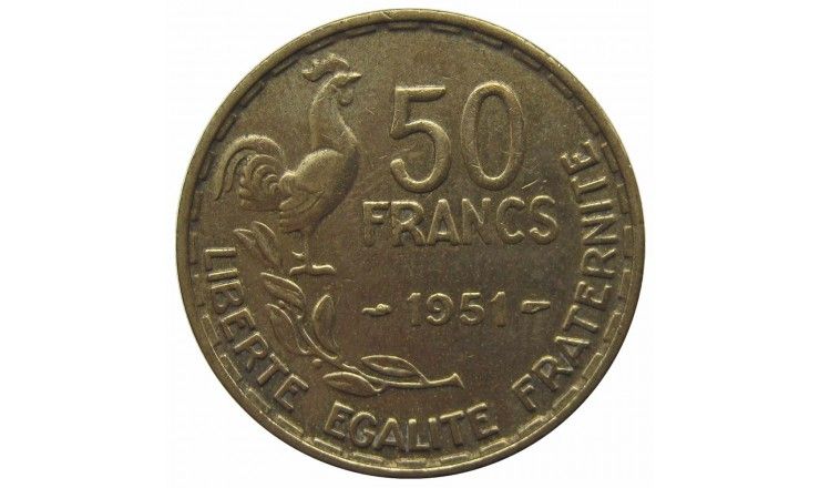 Франция 50 франков 1951 г.