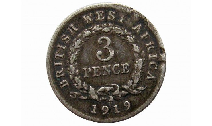Британская Западная Африка 3 пенса 1919 г. H