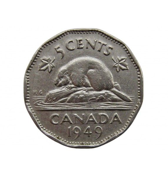 Канада 5 центов 1949 г.