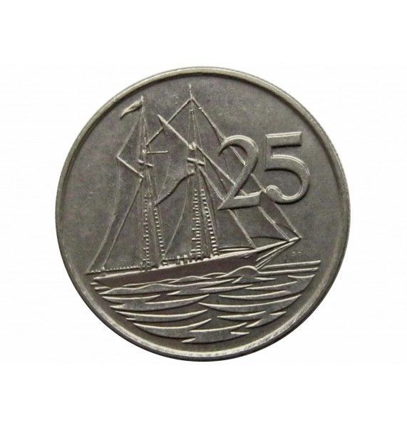 Каймановы острова 25 центов 1990 г.