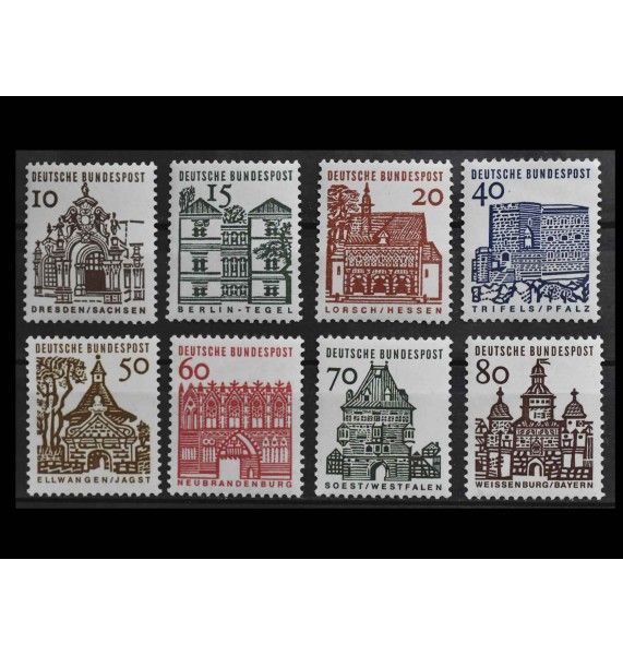 ФРГ 1964/1965 гг. "Немецкие здания XIX века"