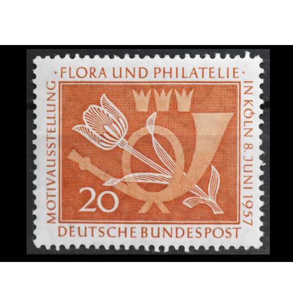 ФРГ 1957 г. "Флора и Филателия"