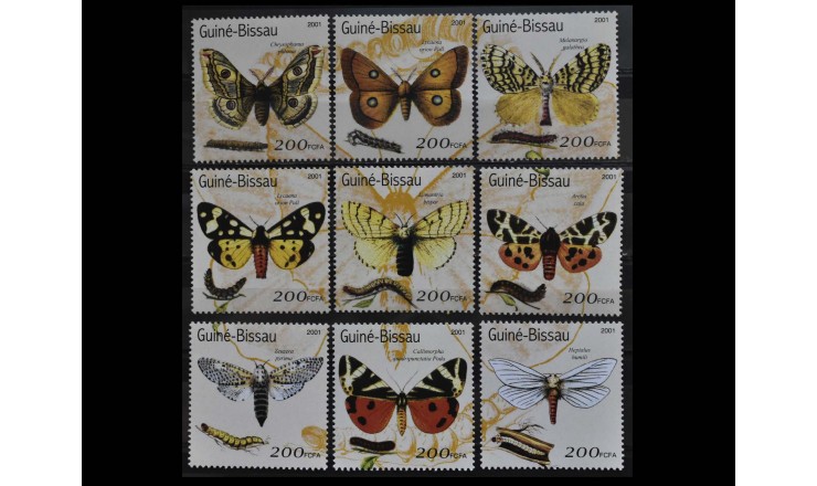 Гвинея-Бисау 2001 г. "Бабочки"