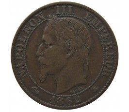Франция 5 сантимов 1862 г. A