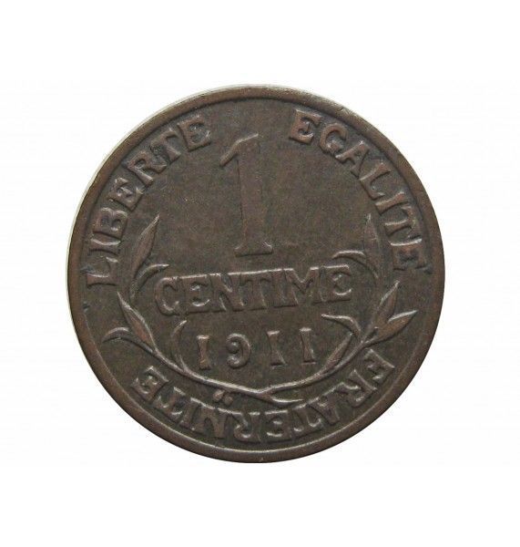 Франция 1 сантим 1911 г.
