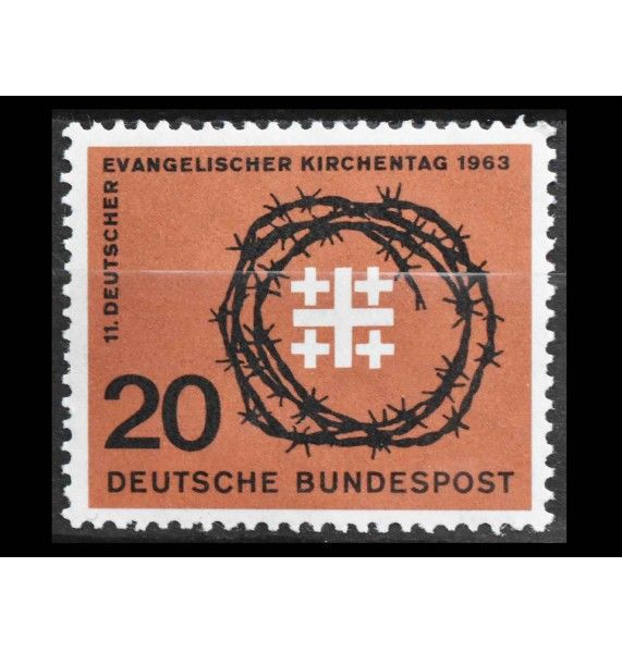 ФРГ 1963 г. "День Евангельской церкви" ФРГ 1963 г. "День Евангельской церкви"