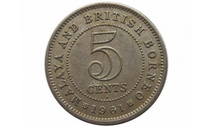 Малайя и Британское Борнео 5 центов 1961 г. H