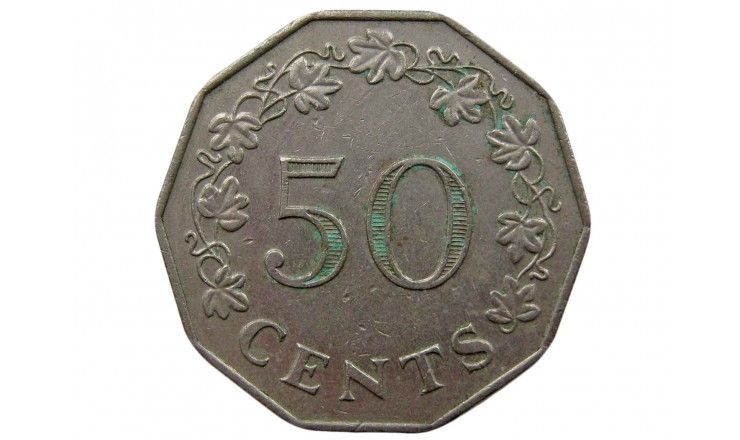 Мальта 50 центов 1972 г.