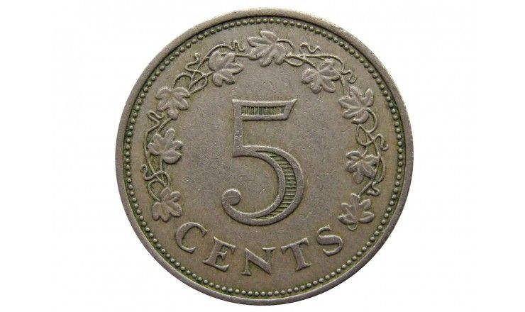 Мальта 5 центов 1972 г.