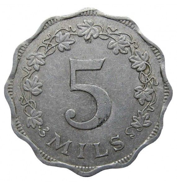 Мальта 5 милс 1972 г. Мальта 5 милс 1972 г.