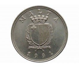 Мальта 10 центов 1991 г.