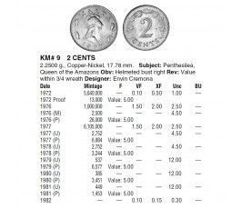 Мальта 2 цента 1977 г.