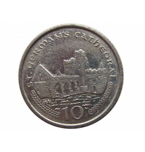 Остров Мэн 10 пенсов 2003 г. AA