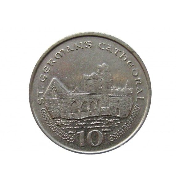 Остров Мэн 10 пенсов 2002 г. AA