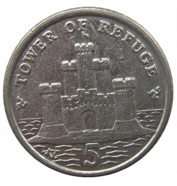 Остров Мэн 5 пенсов 2010 г. AA