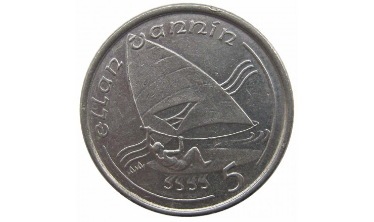 Остров Мэн 5 пенсов 1993 г. AA