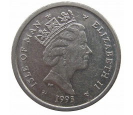 Остров Мэн 5 пенсов 1993 г. AA