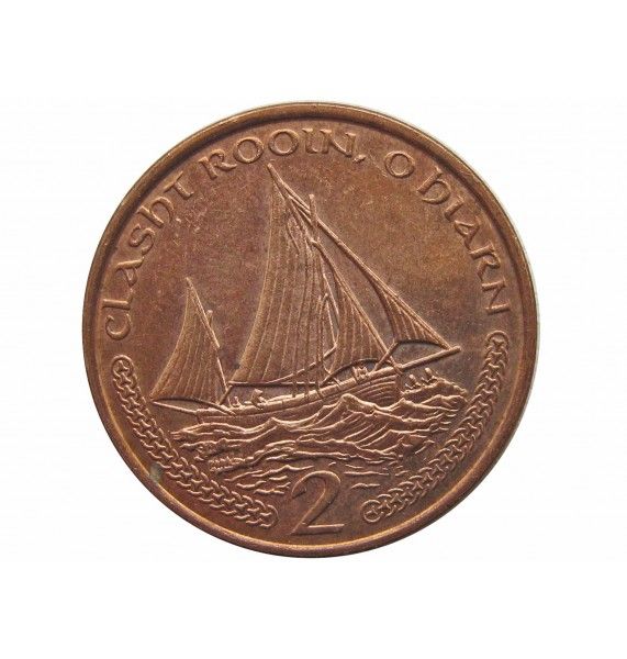 Остров Мэн 2 пенса 2000 г. AA