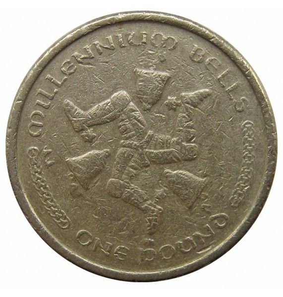 Остров Мэн 1 фунт 2002 г. AA