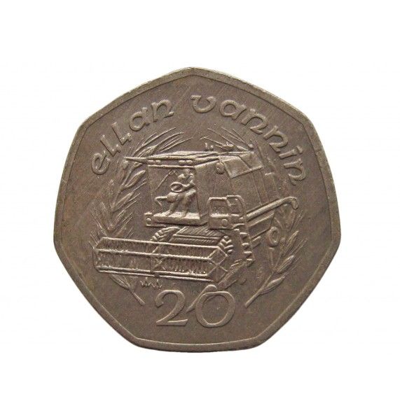 Остров Мэн 20 пенсов 1991 г. AA