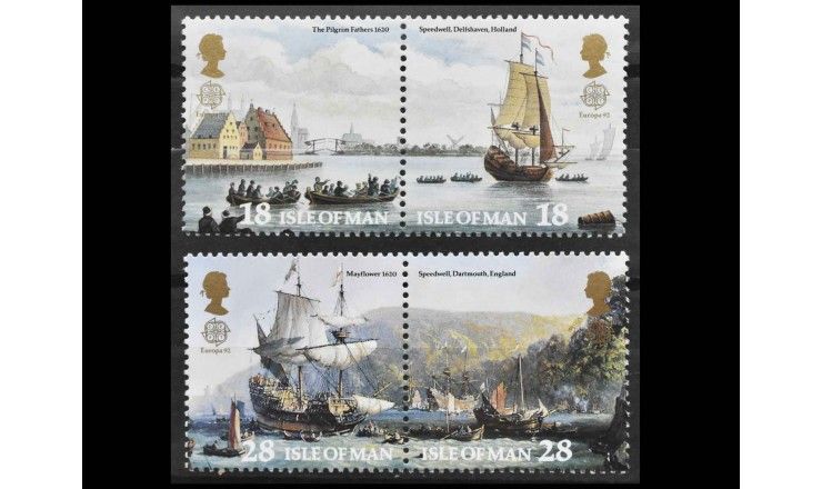 Остров Мэн 1992 г. "Европа: 500 лет открытия Америки"
