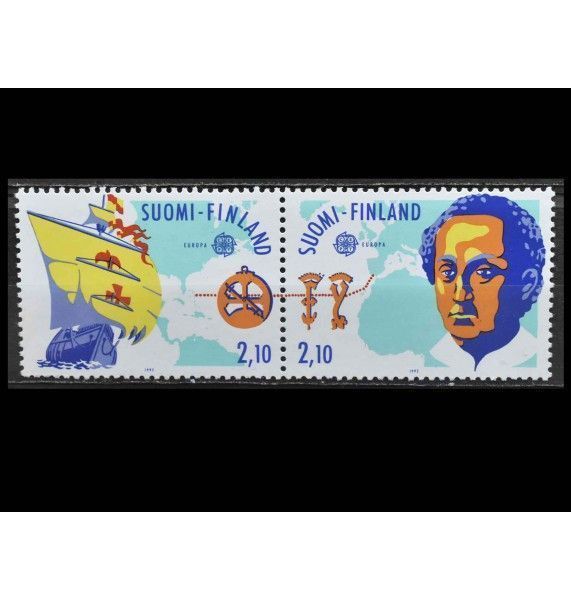Финляндия 1992 г. "Европа: 500 лет открытия Америки"