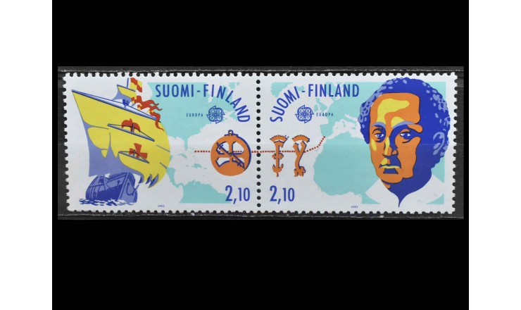 Финляндия 1992 г. "Европа: 500 лет открытия Америки"