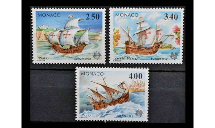 Монако 1992 г. "Европа: 500 лет открытия Америки"