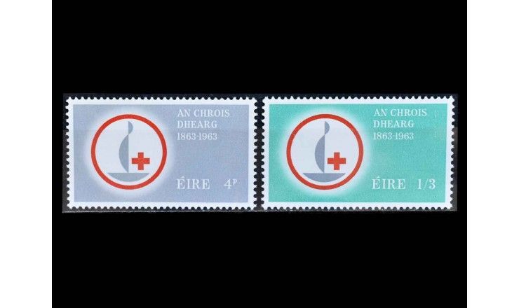 Ирландия 1963 г. "100 лет Международному Красному кресту"