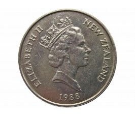 Новая Зеландия 10 центов 1988 г.