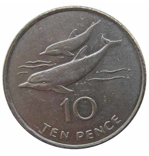 Остров Святой Елены и Вознесения 10 пенсов 1998 г.