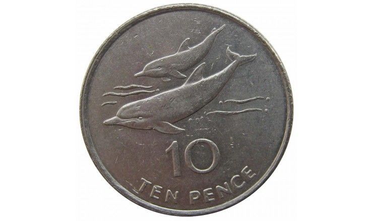 Остров Святой Елены и Вознесения 10 пенсов 1998 г.