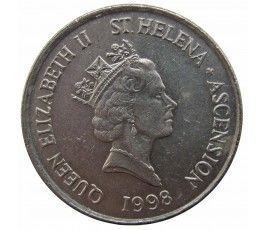 Остров Святой Елены и Вознесения 10 пенсов 1998 г.