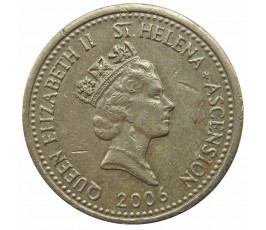 Остров Святой Елены и Вознесения 1 фунт 2006 г.
