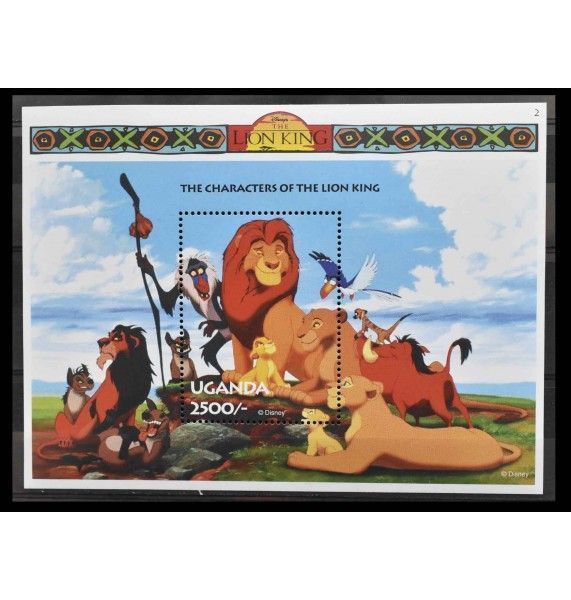 Уганда 1994 г. "Дисней: Король лев" Уганда 1994 г. "Дисней: Король лев"