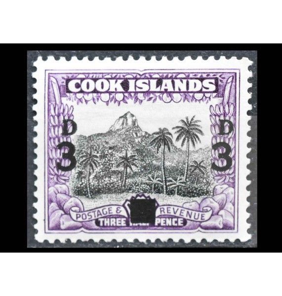 Острова Кука 1940 г. "Пейзажи" (надпечатка) Острова Кука 1940 г. "Пейзажи" (надпечатка)