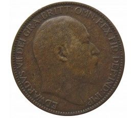 Великобритания 1 фартинг 1907 г.