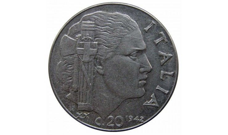 Италия 20 чентезимо 1942 г. (магнитная) Италия 20 чентезимо 1942 г. (магнитная)