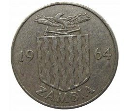 Замбия 1 шиллинг 1964 г.