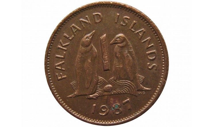 Фолклендские острова 1 пенни 1987 г.