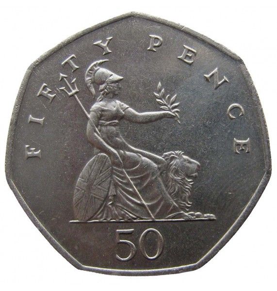 Великобритания 50 пенсов 1998 г.