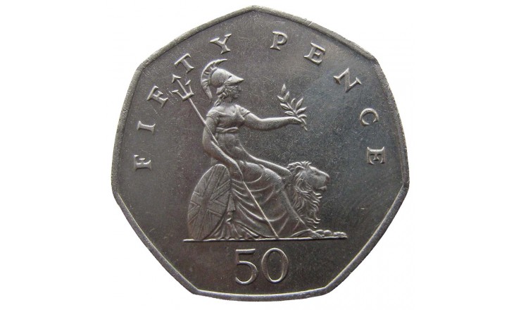 Великобритания 50 пенсов 1998 г.