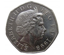 Великобритания 50 пенсов 1998 г.