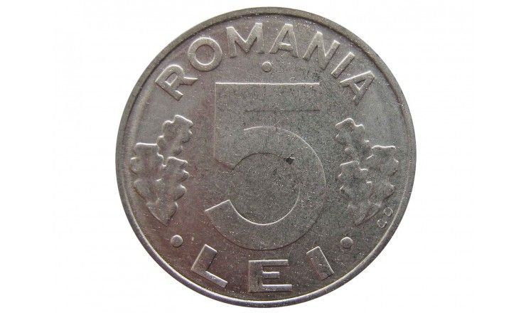 Румыния 5 лей 1992 г.