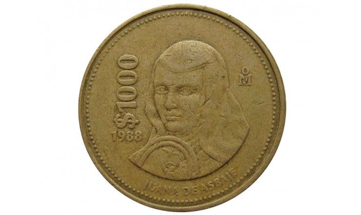 Мексика 1000 песо 1988 г.