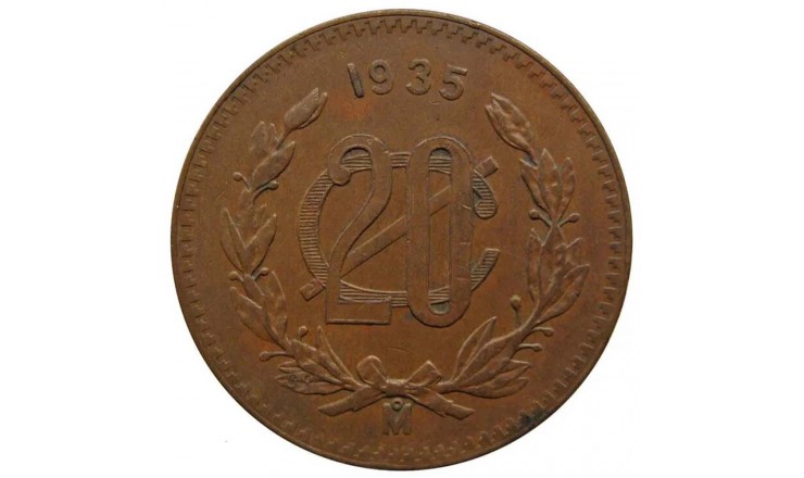 Мексика 20 сентаво 1935 г.
